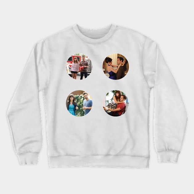 Nick and Jess Sticker Pack Crewneck Sweatshirt by voidstickers